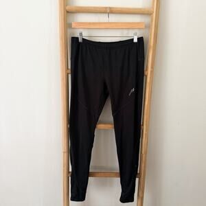 Saucony Black Running Leggings Women’s Large Athletic Workout Pants Pocket
